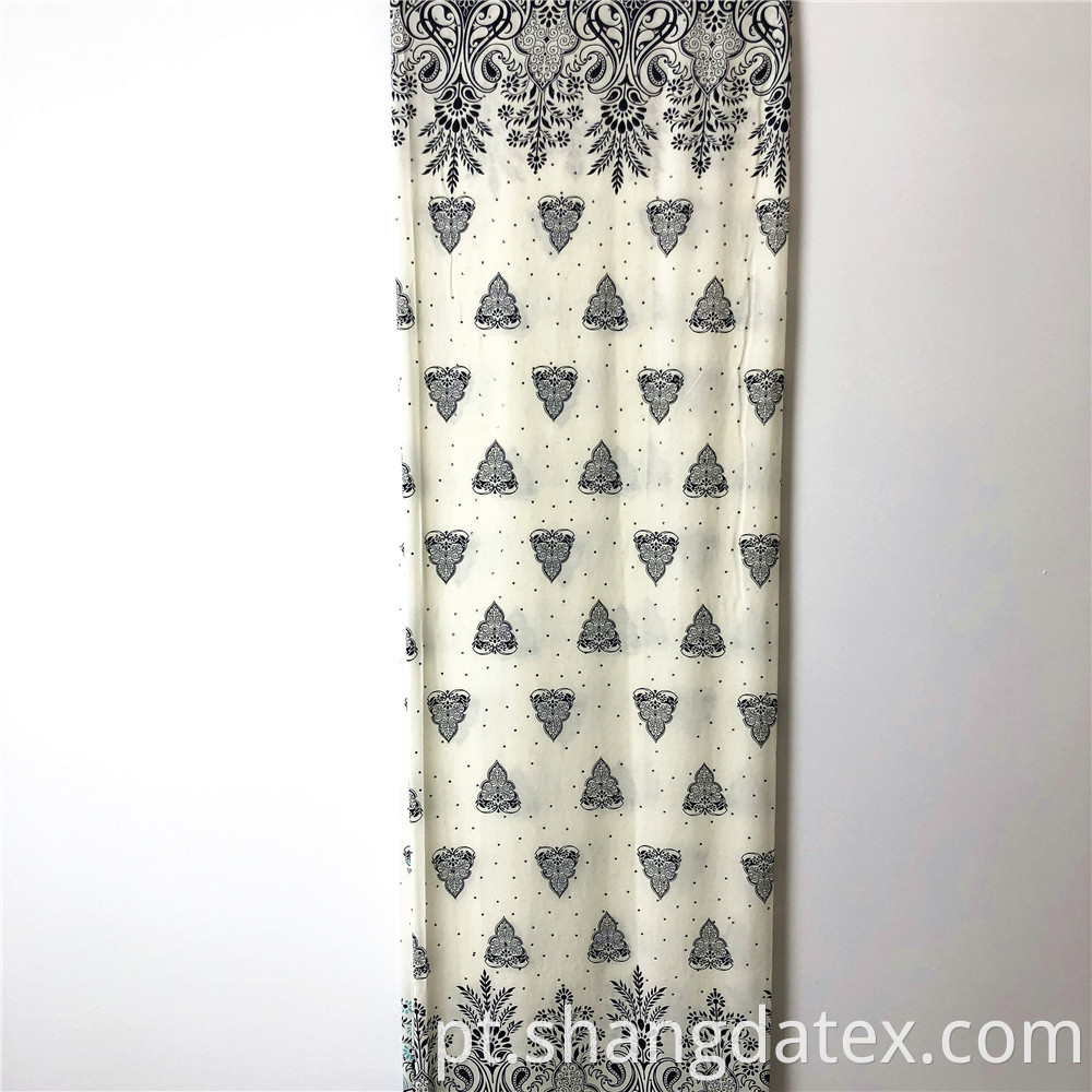 Rayon Fabric Ethnic Design